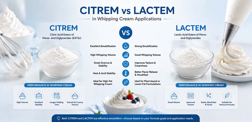CITREM VS LACTEM emulsifier